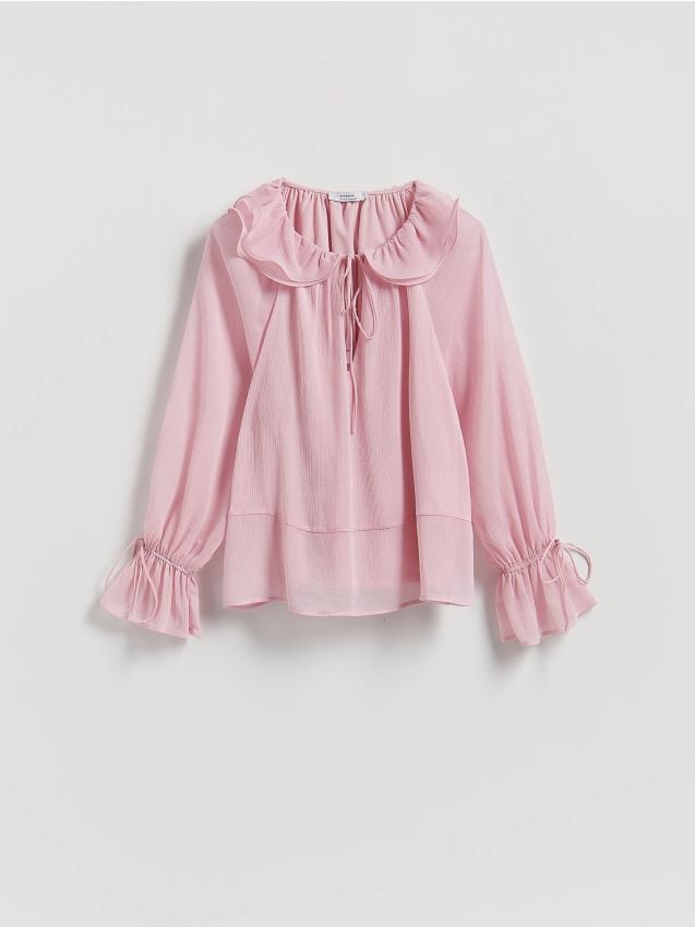 Camicia con colletto decorativo - RESERVED