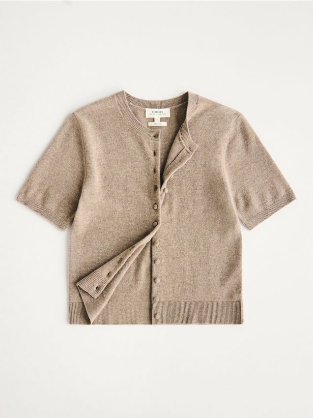 Cardigan i uld - RESERVED