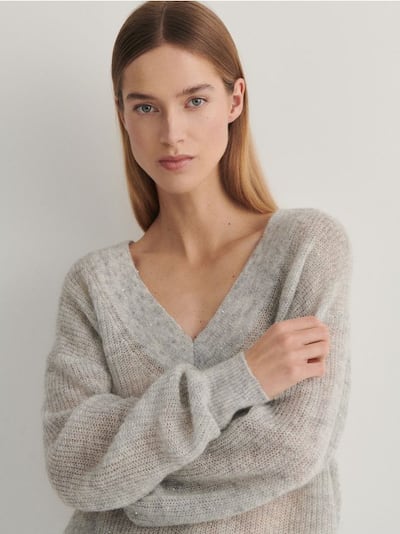 Džemper od mješavine vune