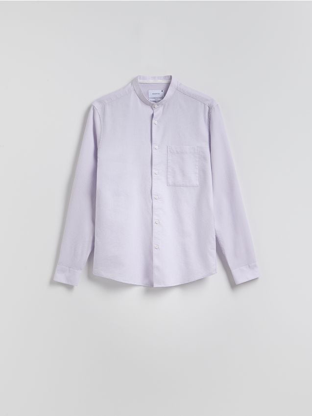 Camisa slim fit com gola - RESERVED