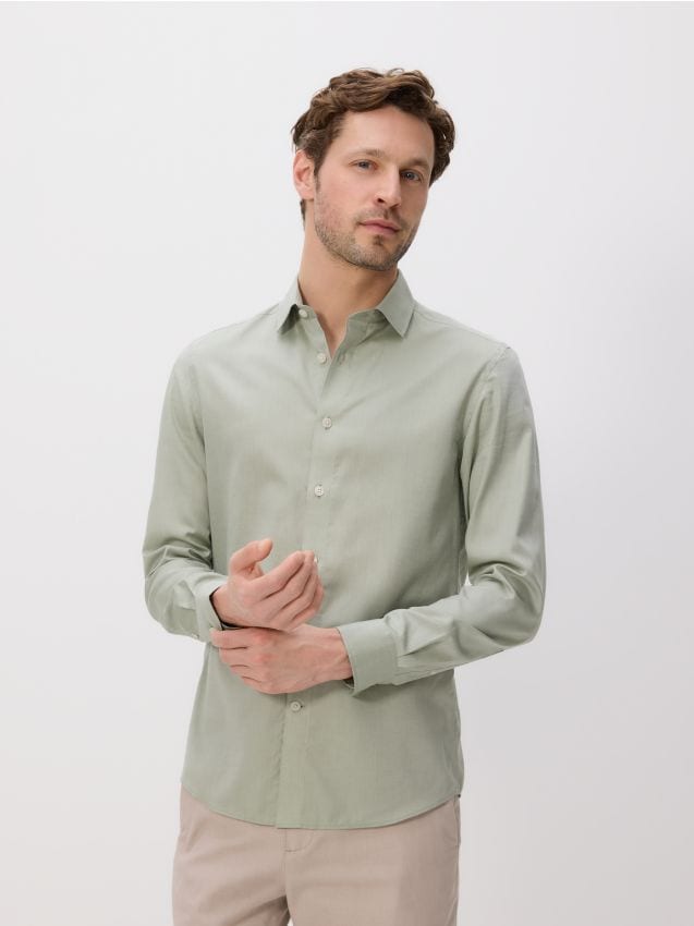 Regular fit Egyptian cotton shirt - RESERVED