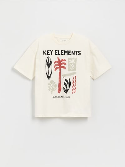 T-shirt in cotone con stampa
