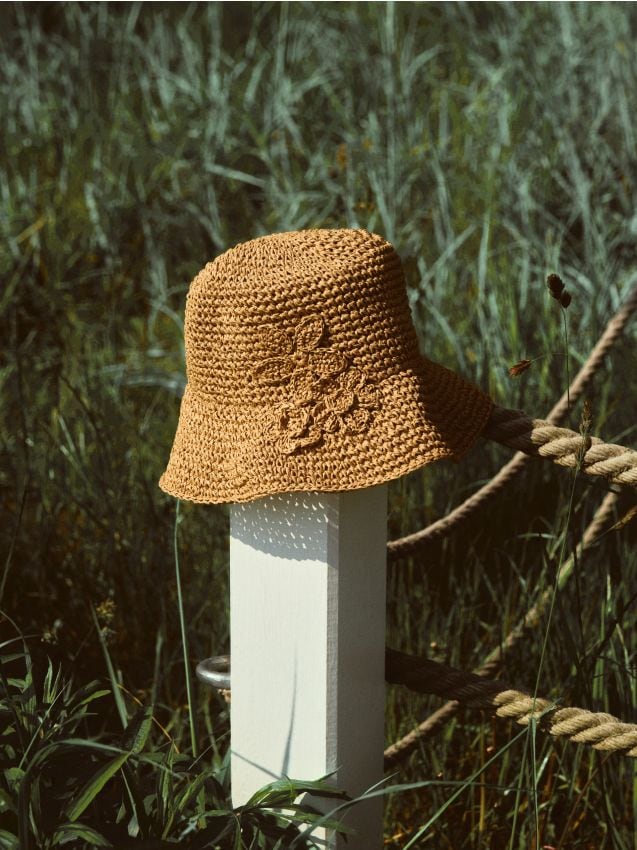 Chapeau bucket tressé - RESERVED
