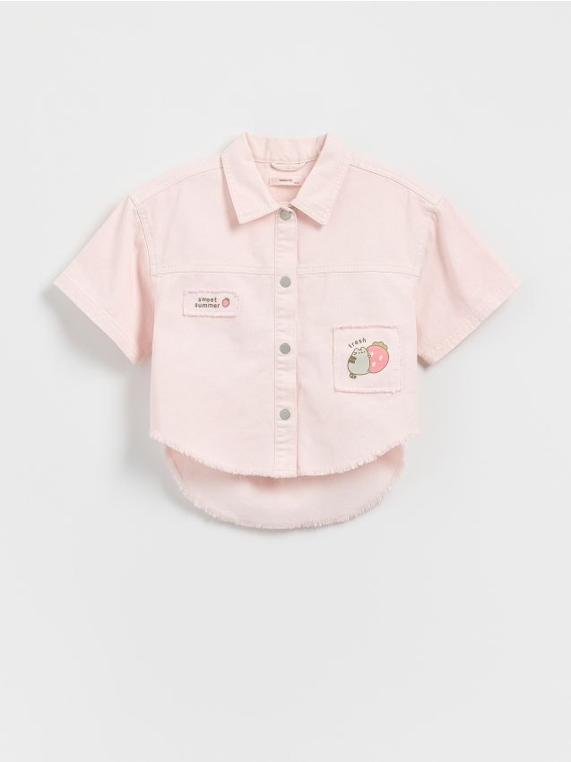 Reserved - GIRLS` SHIRT - roz-pastel Reserved - GIRLS` SHIRT - roz-pastel