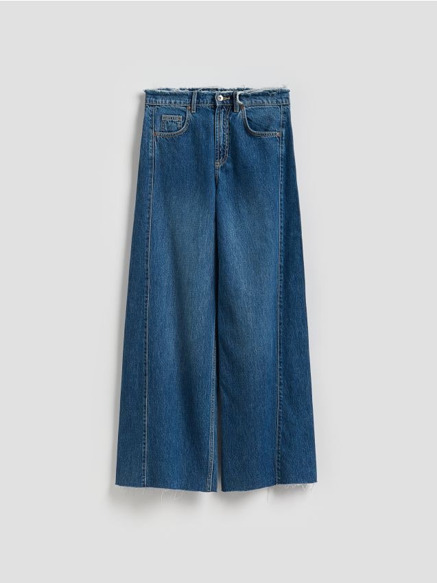 Distressed wide leg jeans - RESERVED