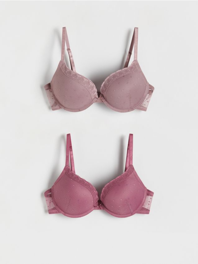 Lace bra COLOUR pastel pink - RESERVED - 7676V-03X