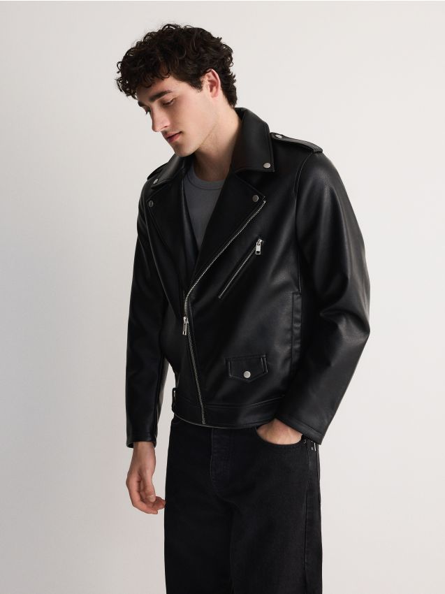 Faux leather jacket - RESERVED
