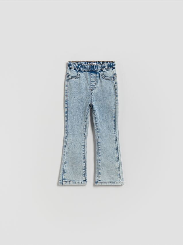 Reserved - Pantaloni jegging flare - albastru
