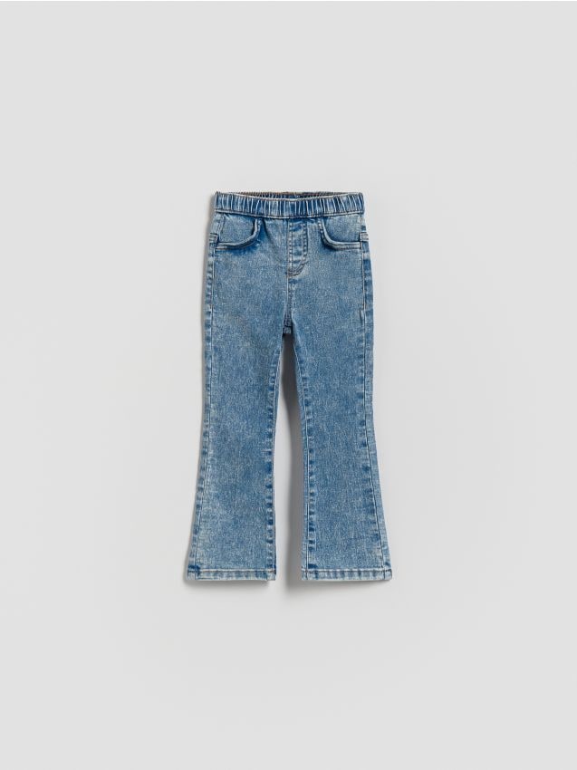 Reserved - Pantaloni jegging flare - albastru