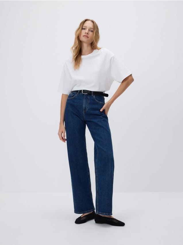 Wide leg farmerke - RESERVED