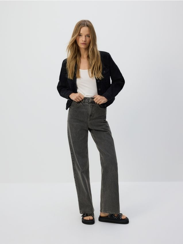 Jeansy wide leg - RESERVED