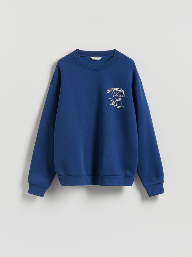 Sudadera comfort fit con estampado - RESERVED
