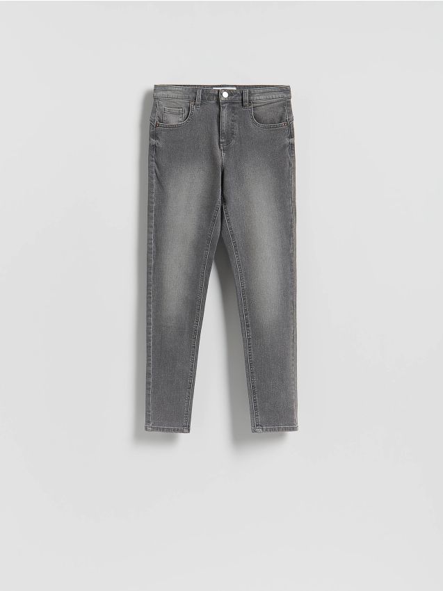 Reserved - Jeans slim fit push up - gri deschis