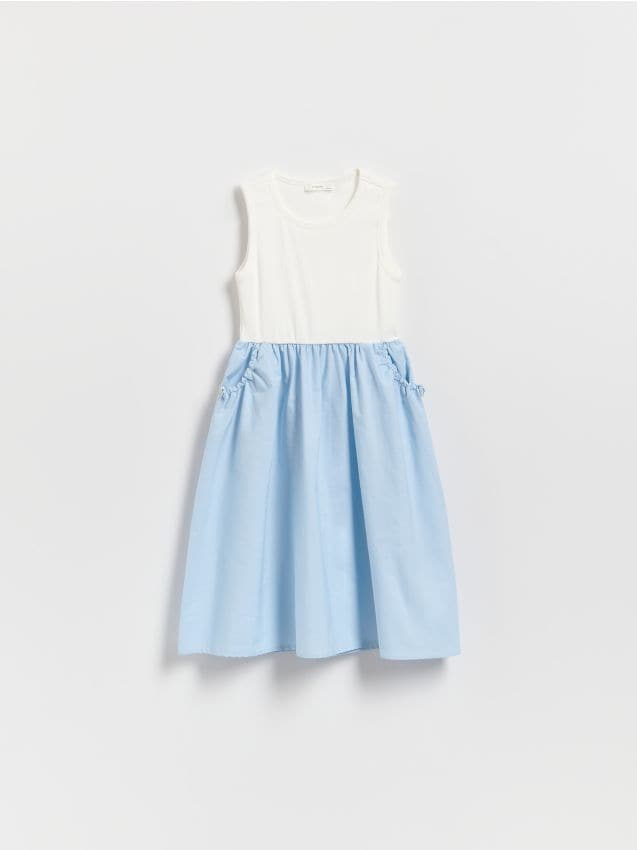 Combined fabrics dress - RESERVED