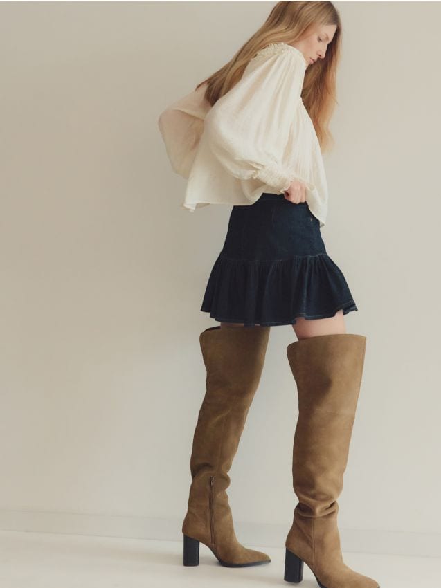 Suede high boots - RESERVED