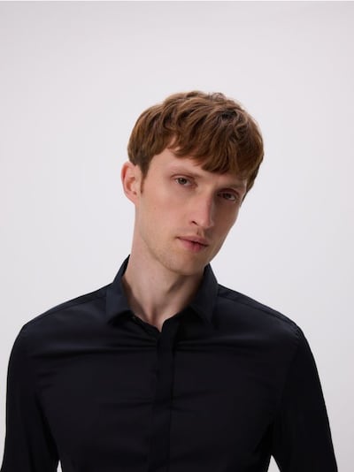 Super slim fit plain shirt