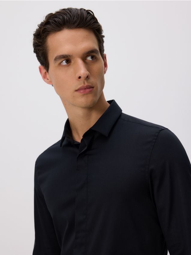 Gładka koszula super slim fit - RESERVED