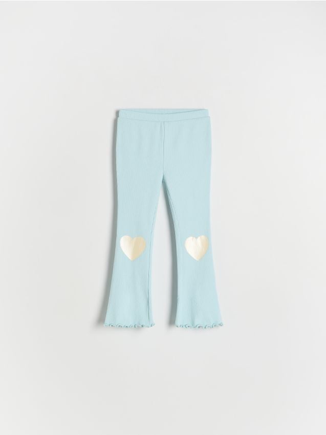 Ribstrikkede leggings - RESERVED