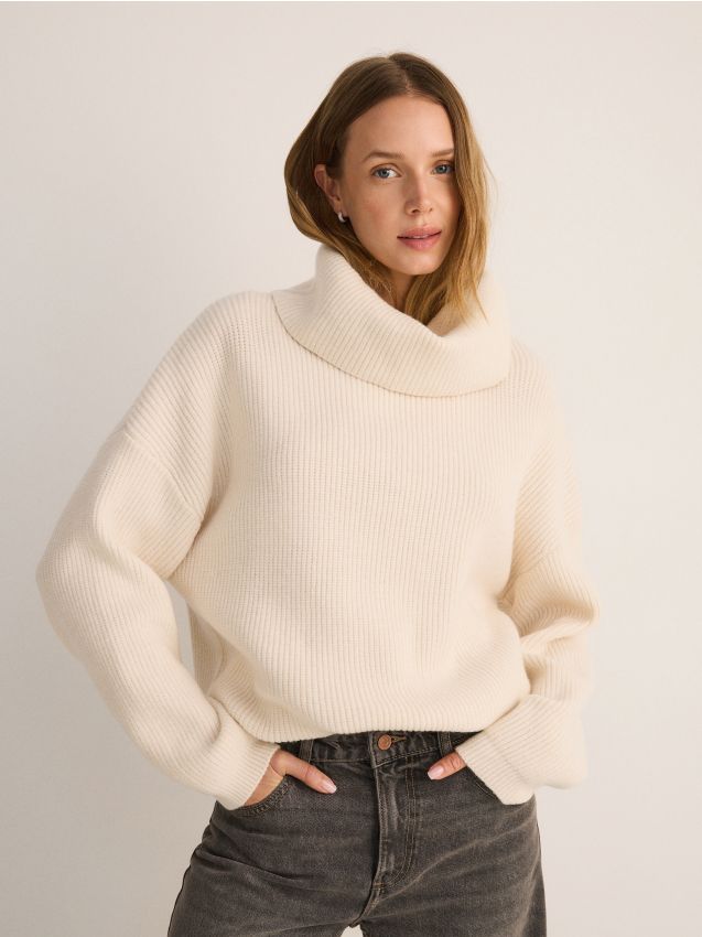 Oversized turtleneck jumper - RESERVED
