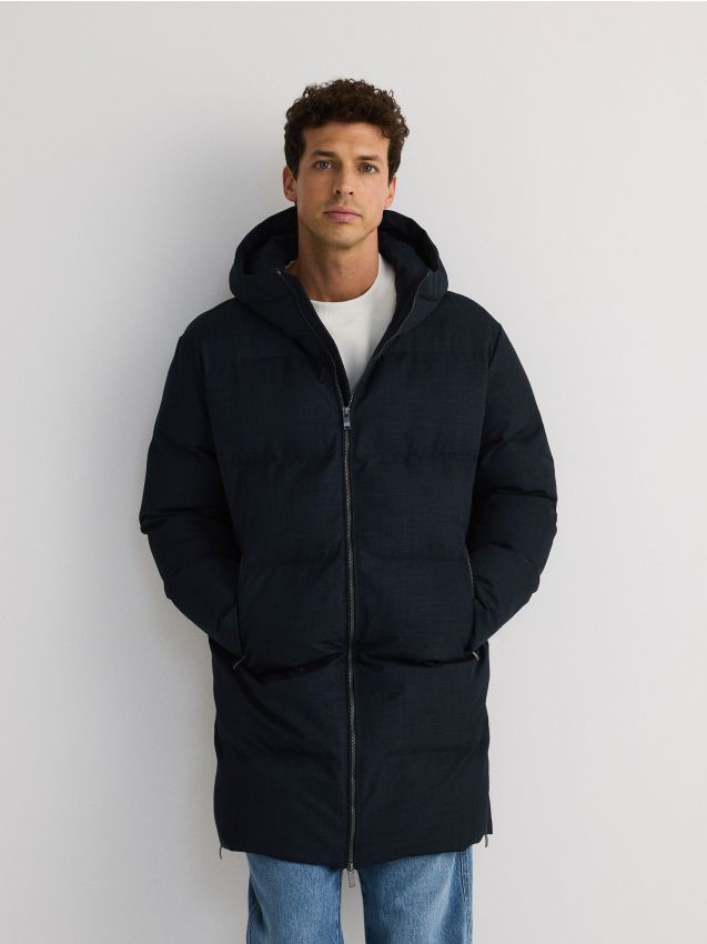 Quilted jacket with hood