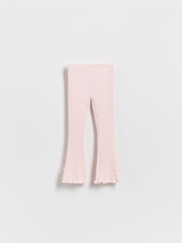 Ribstrikkede leggings med sløjfedetalje - RESERVED