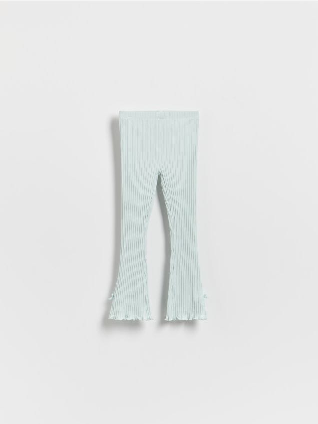 Ribbed leggings with bow - RESERVED