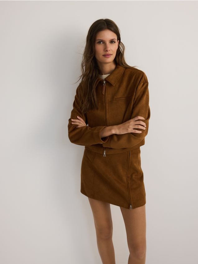 Faux suede jacket - RESERVED
