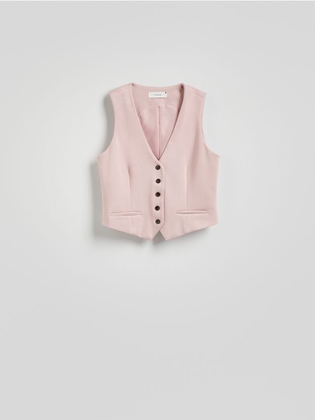 Viscose rich suit vest - RESERVED