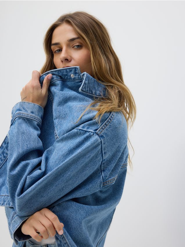 Reserved - LADIES` SHIRT - albastru Reserved - LADIES` SHIRT - albastru