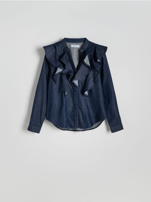 Shirt with frill - RESERVED