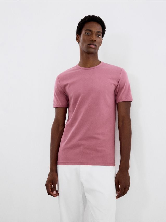Reserved - tricou slim fit - mov