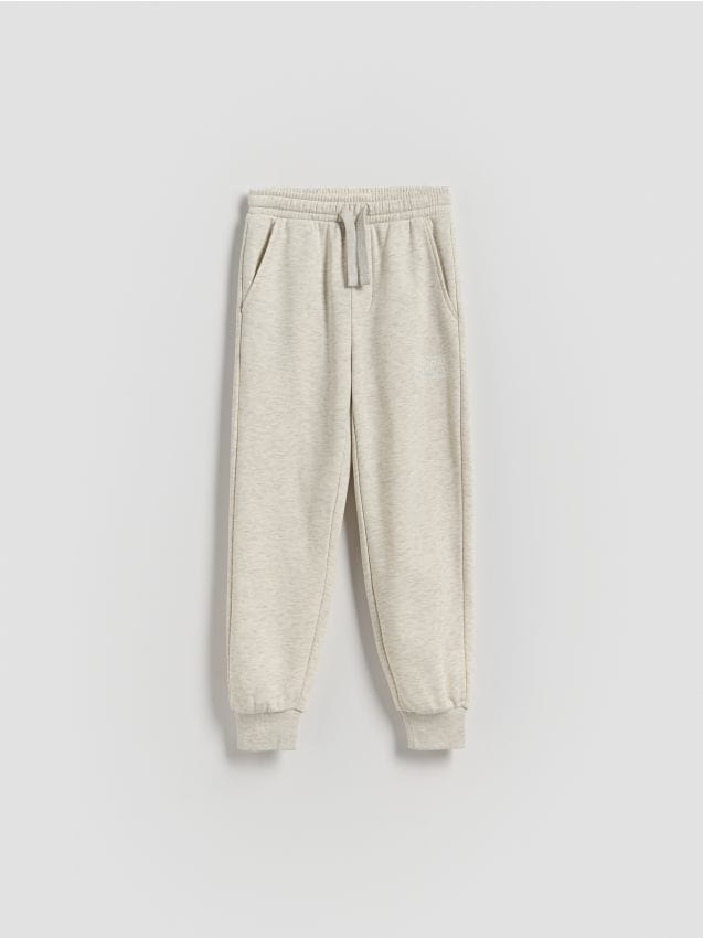 Reserved - Pantaloni jogger din bumbac - bej