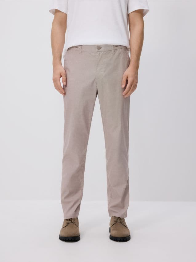 Reserved - Pantaloni chino slim uni - bej