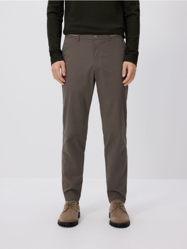 Reserved - Pantaloni chino slim uni - kaki