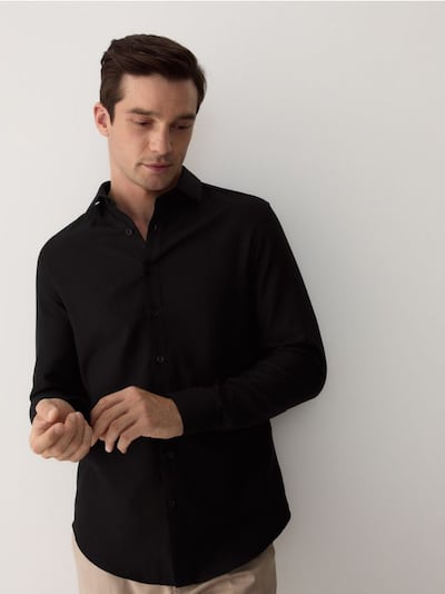 Srajca iz egipčanskega bombaža slim fit
