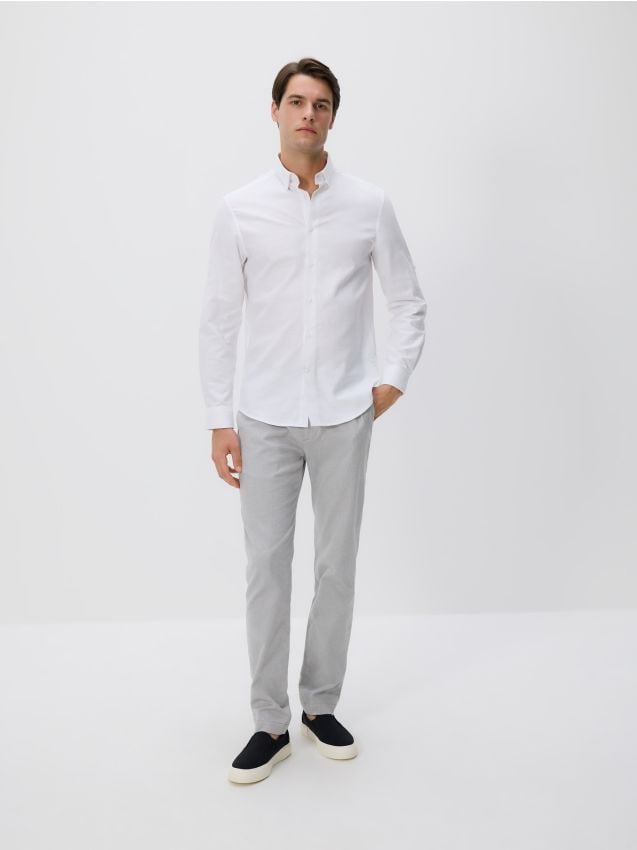 Bomuldsskjorte i regular fit - RESERVED
