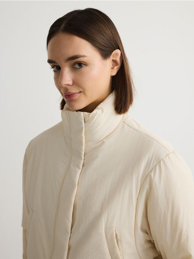 Oversized bomber jacket with lining - RESERVED