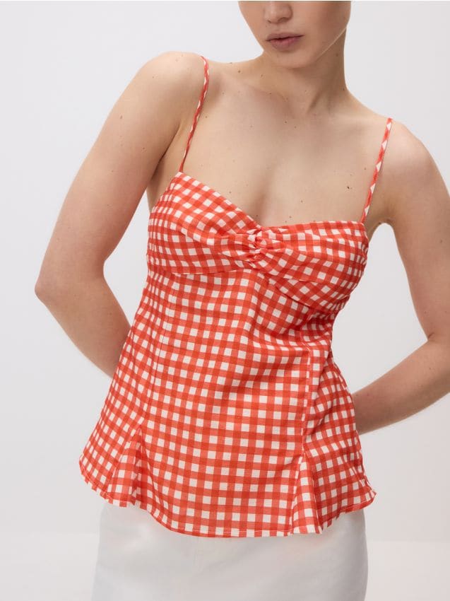 Vichy check top - RESERVED