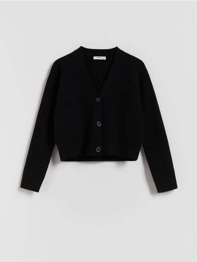Viscose knit cardigan - RESERVED