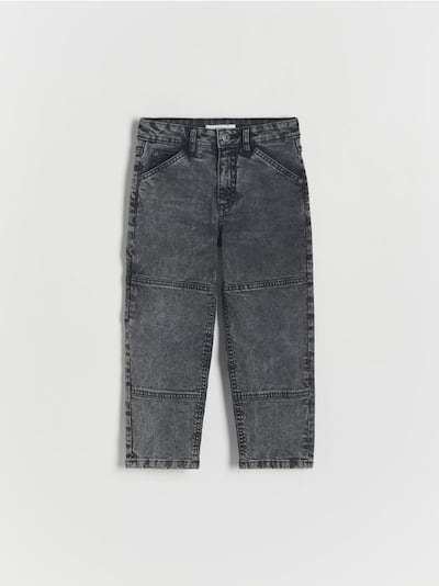 Elastiske wide leg-jeans