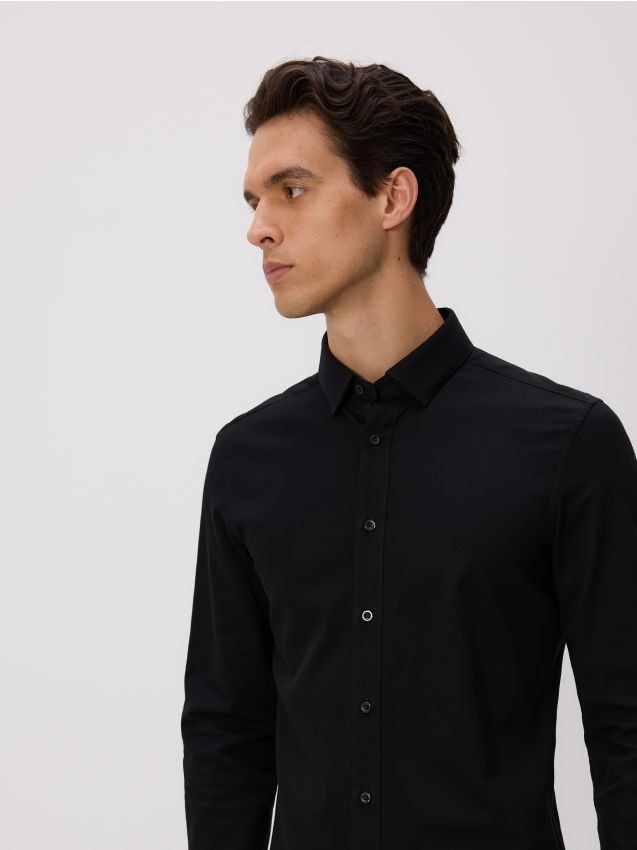 Bawełniana koszula super slim fit - RESERVED