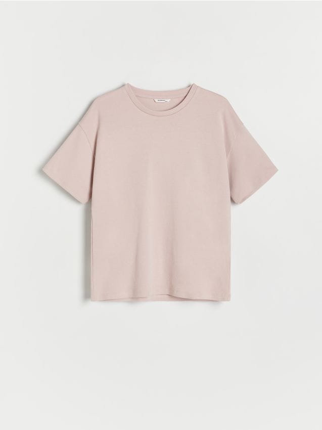 Reserved - tricou simplu - bej
