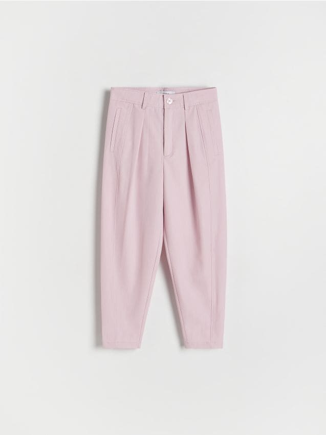 Smart trousers with viscose blend - RESERVED