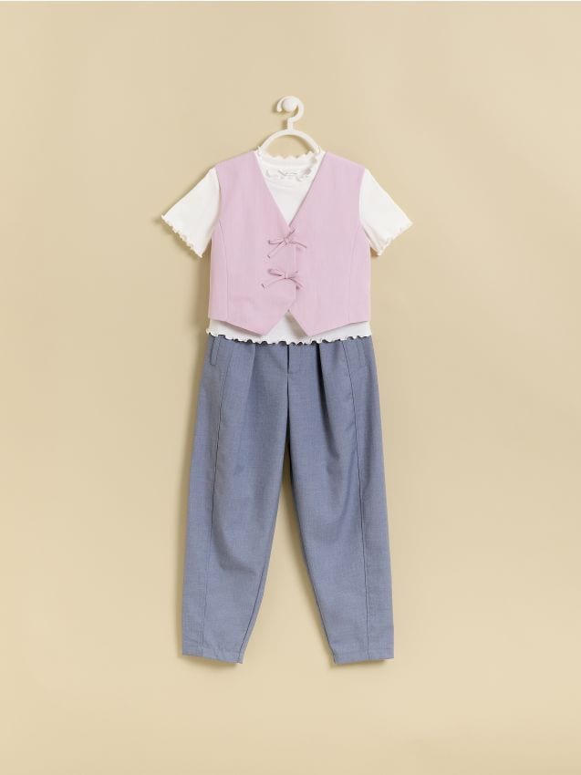 Smart trousers with viscose blend - RESERVED