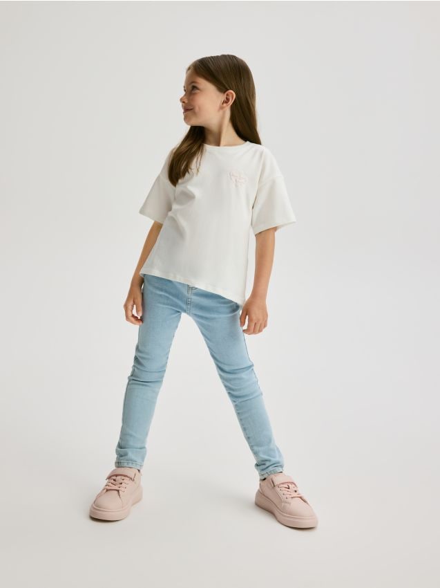 GIRLS` JEANS TROUSERS - RESERVED