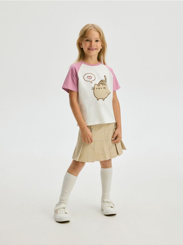 Reserved - tricou din bumbac pusheen - multicolor