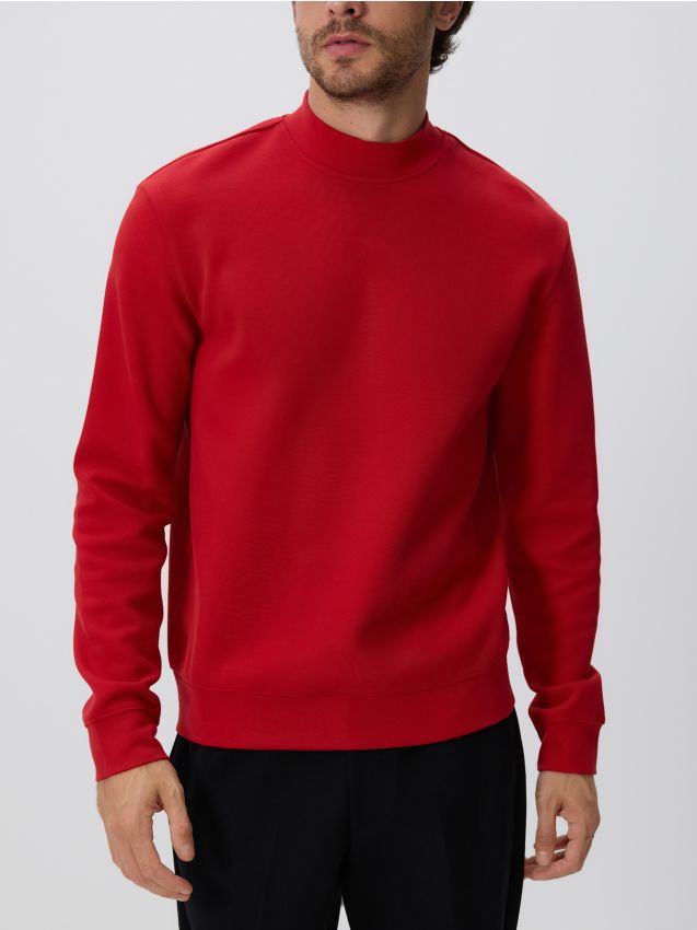 Sweatshirt with stand up collar - RESERVED