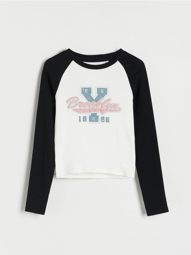 Cotton blouse with print - RESERVED