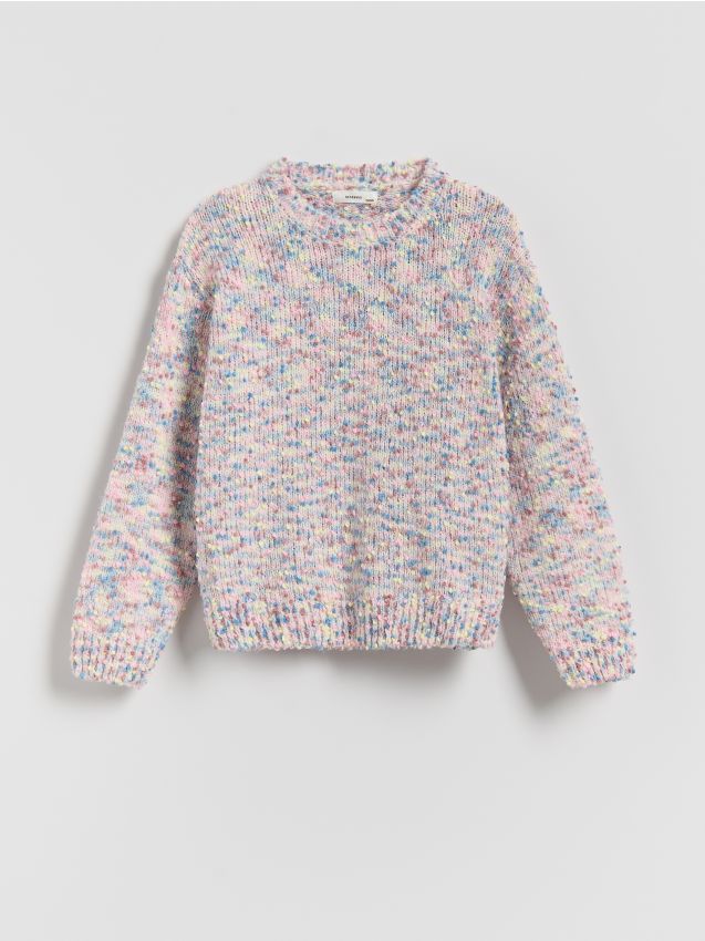 Reserved - Pulover cu imprimeu colorat - multicolor