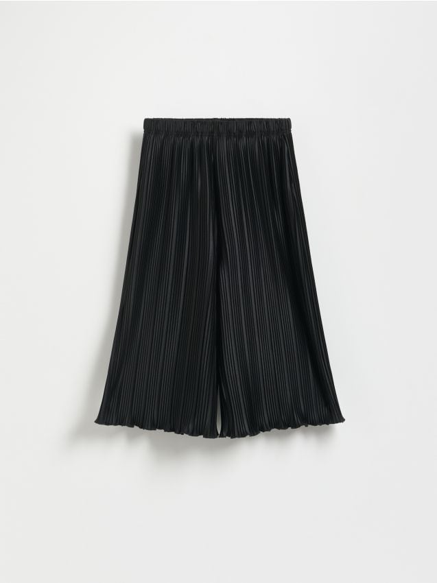 Reserved - Fustă-pantalon plisată - negru